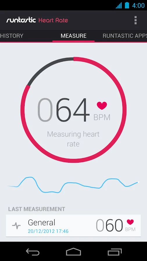 Runtastic Heart Rate PRO - screenshot