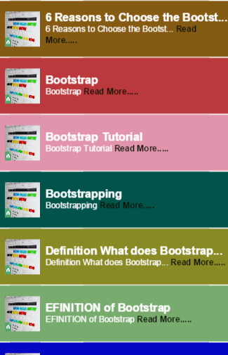 Bootstrap Tips