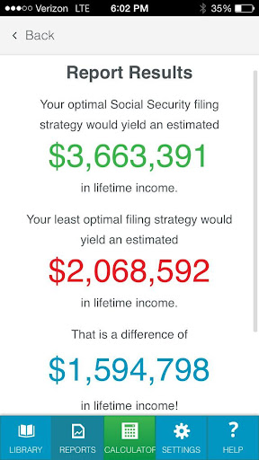 iMaximize Social Security Tool