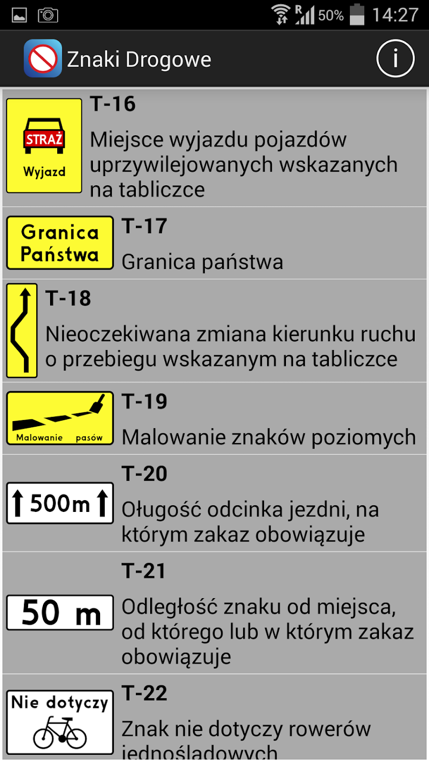 Poznaj znaki drogowe PRO Screen 3