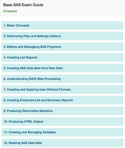 Base SAS Exam Guide