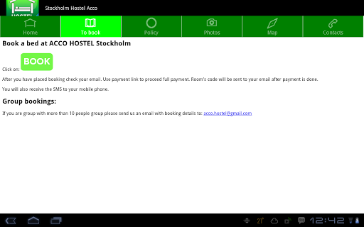 【免費旅遊App】Stockholm Hostel ACCO-APP點子