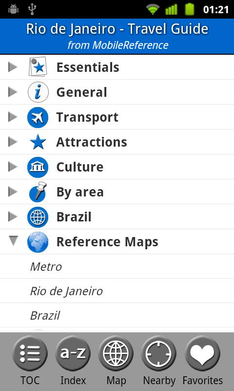 Android application Rio de Janeiro - Guide &amp; Map screenshort