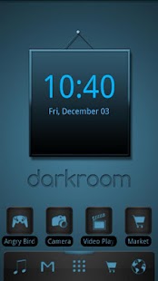 Free ADW Theme Darkroom Blue APK