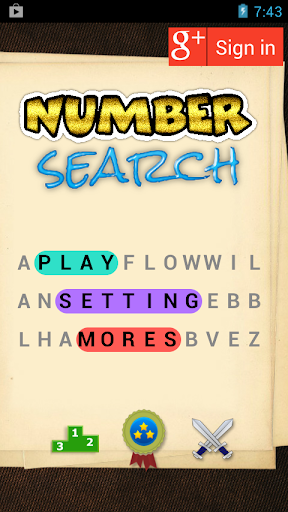 Number Search Challenge