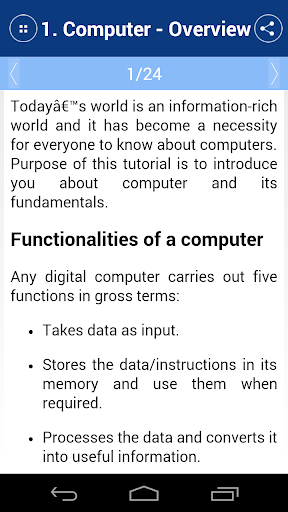 【免費書籍App】Learn Computer Fundamental-APP點子