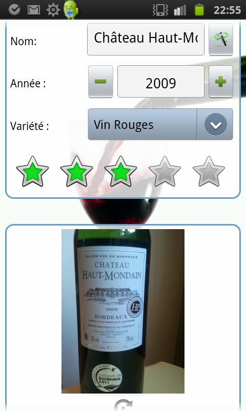 My Wines - Wine Cellar Screen 3