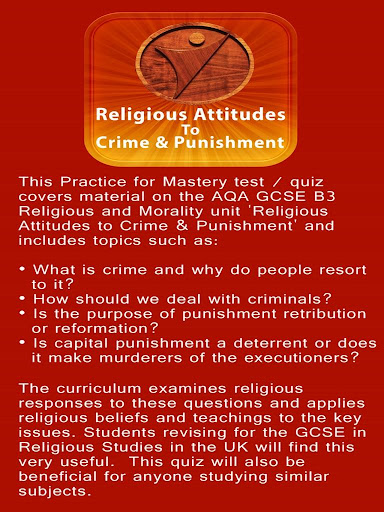 Religious Attitudes Punishment