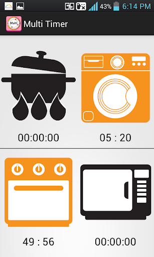 Kitchen Timer Multiple Alarm