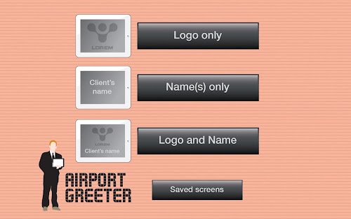 Android application Airport Greeter screenshort