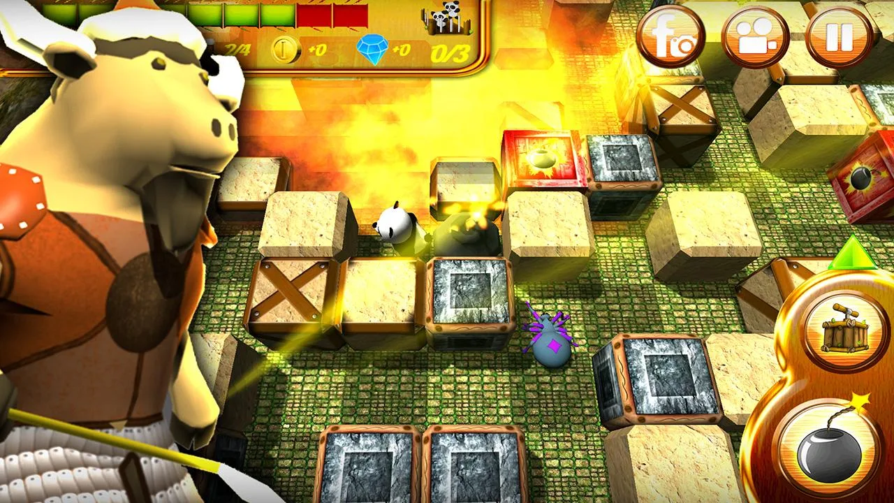 Herói Panda Bomber - screenshot