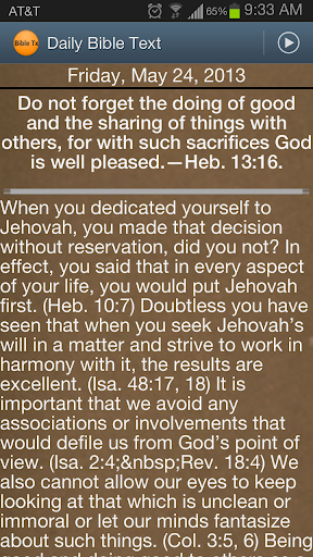 JW Daily Bible Text Lite