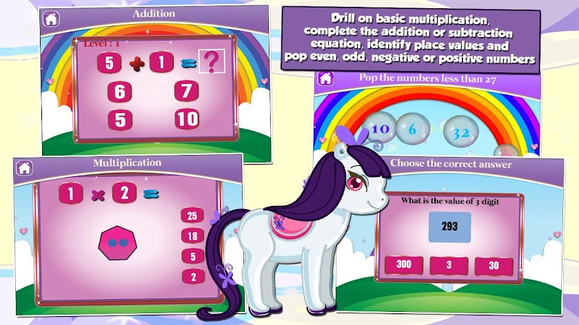 Cute Pony Games for 2nd Grade Screen 2