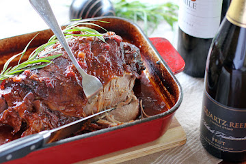 Slowly Braised Lamb Leg in Red Wine
