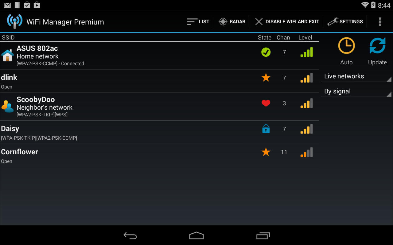 WiFi Manager - Screenshot