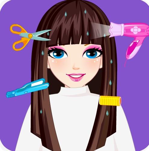 Play online games hair cutting