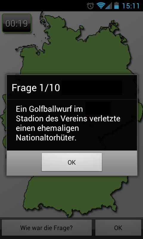 Wo ist der Ort? Fußball Screen 3