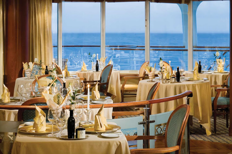 Enjoy fine dining and attentive service while dining on a Silversea cruise.  