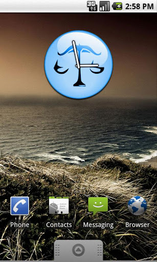 Zodiac Libra Clock Widget