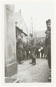 Wehrmacht militairen bij de veldkeuken