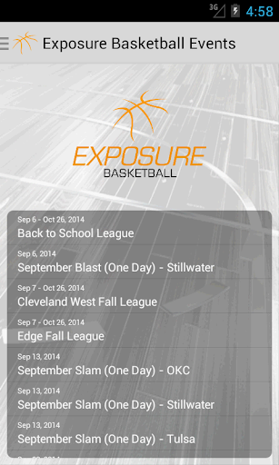 Exposure Basketball Events