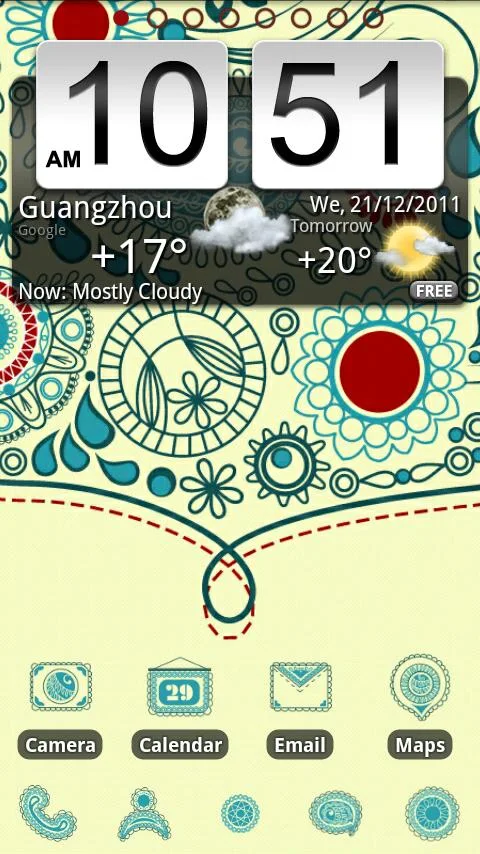 Retropatterns Theme GO Launche - screenshot