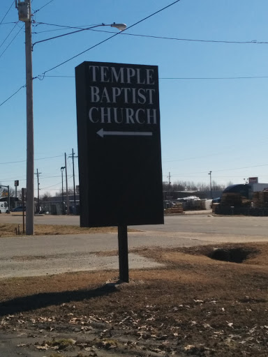 Temple Baptist Church Sign