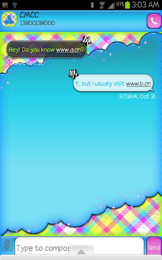 【免費個人化App】GO SMS - Zebra Star Skies 4-APP點子