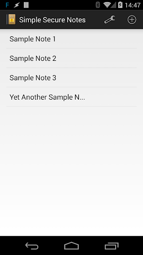 Simple Secure Notes