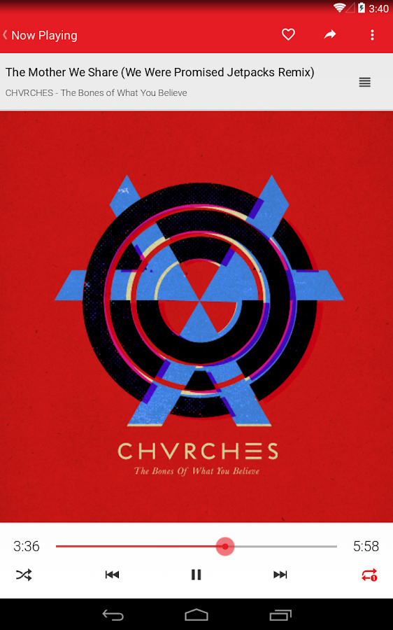 Shuttle Music Player - screenshot