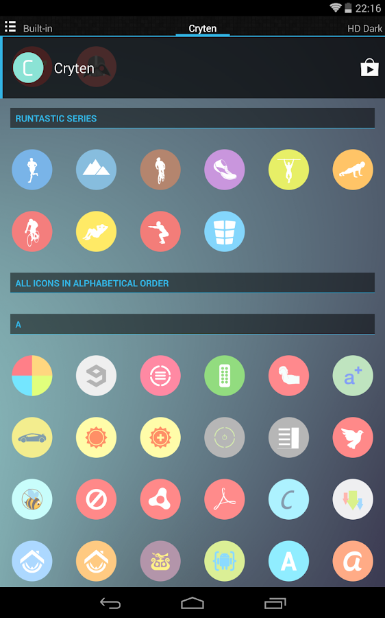 Cryten - Apex, Nova, Adw Theme - screenshot