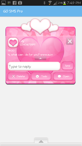 【免費個人化App】GO SMS - Heart Bliss-APP點子