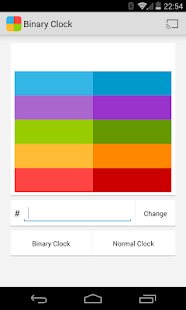 Binary Clock for Chromecast