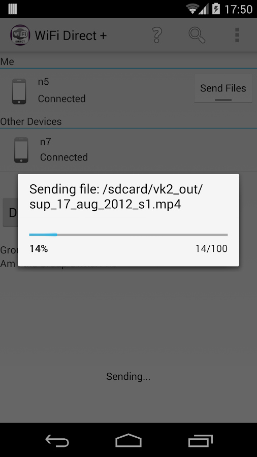   WiFi Direct +- screenshot 