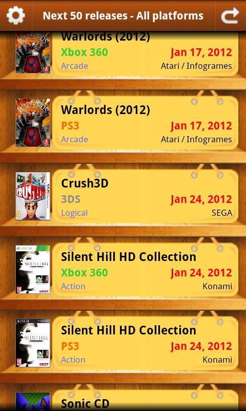 Games release dates USA DELUXE Screen 2