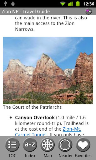 【免費旅遊App】Zion NP - FREE Guide & Map-APP點子