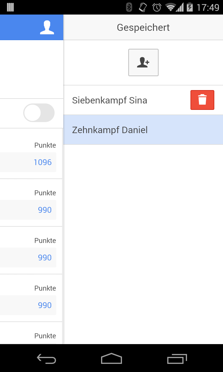 Mehrkampfrechner Screen 3