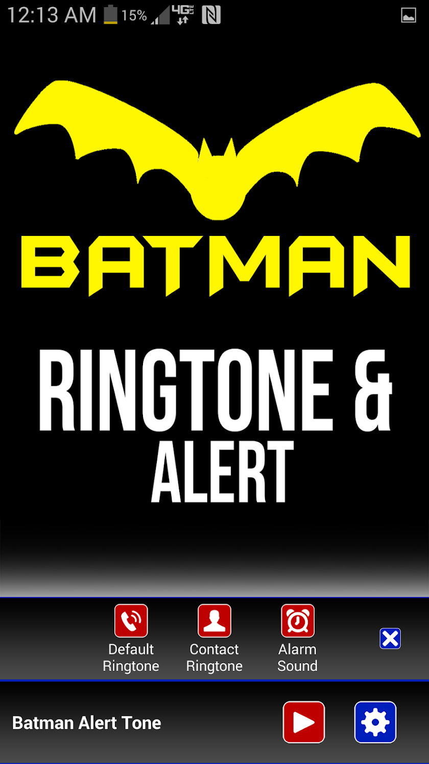 Batman Theme Ringtone &amp; Alert Screen 2