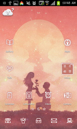 Under Moon GO launcher theme