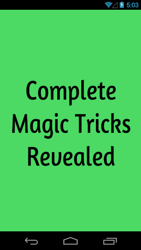 Complete Magic Tricks Revealed