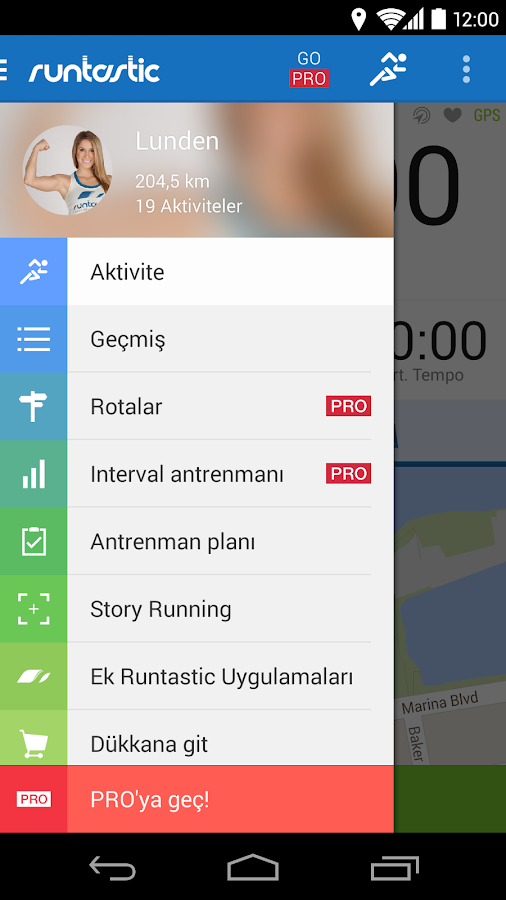 Runtastic - screenshot