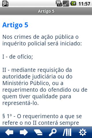 Brazilian Penal Procedure Code Screen 2