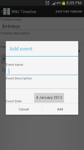 Wiki Timeline Screenshots 1