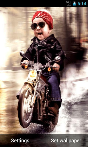 Little Biker Live Wallpaper