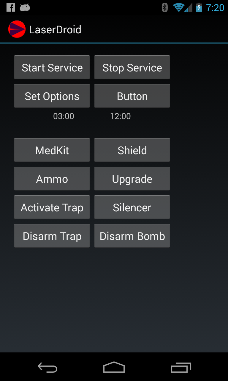 LaserDroid Screen 1