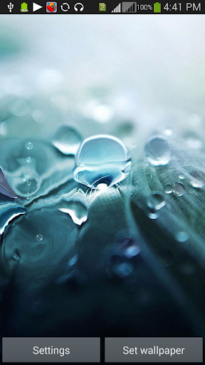 G3 Raindrops Live HD Wallpaper