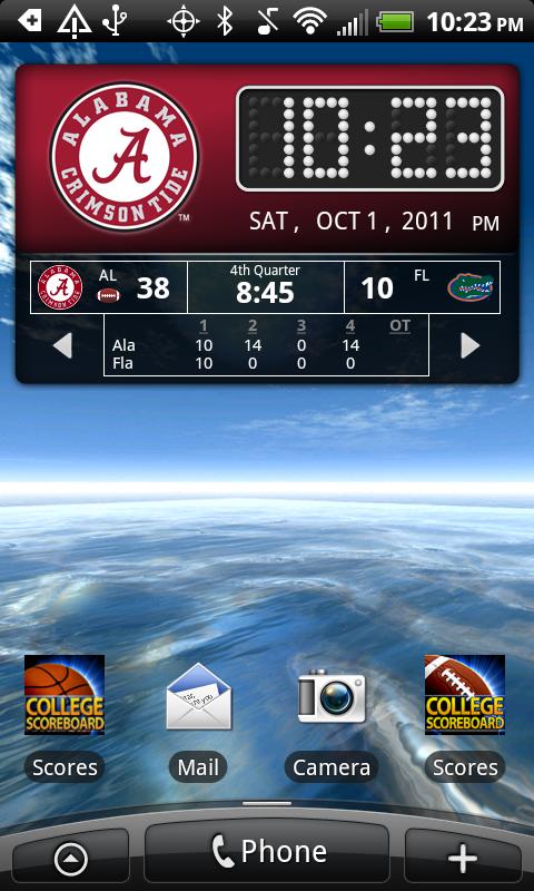 Official Alabama Live Clock Screen 2