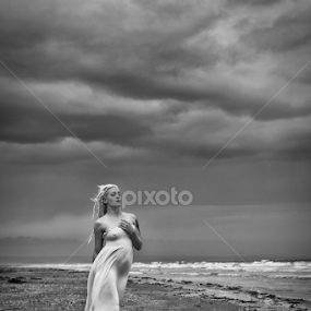 On Scottish Shores by John McNairn - Black & White Portraits & People