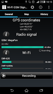 Wi-Fi GSM Signals Tracker - náhled
