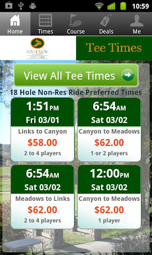 Fox Hollow Golf Tee Times